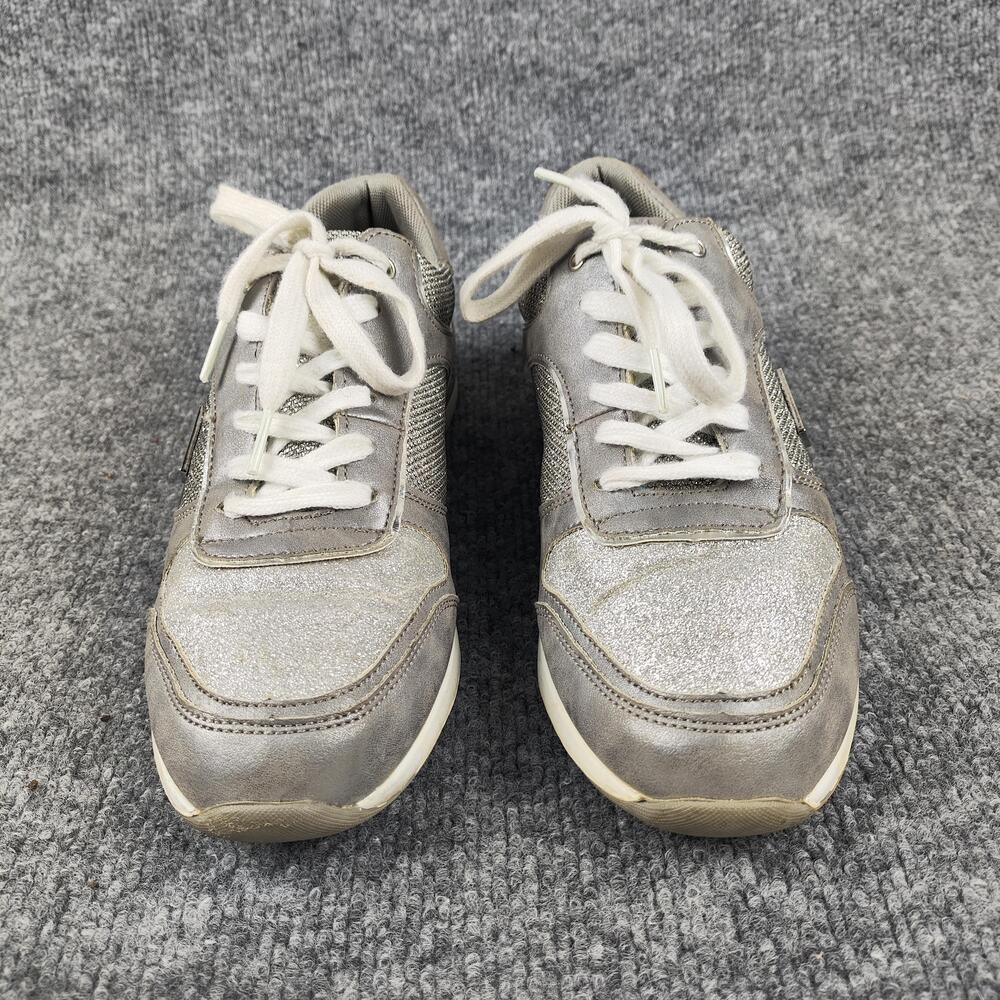 GUESS Shoes Womens Size 10 Silver Glitter Athletic Low Top Sneakers WGEILA-C - Picture 6 of 16